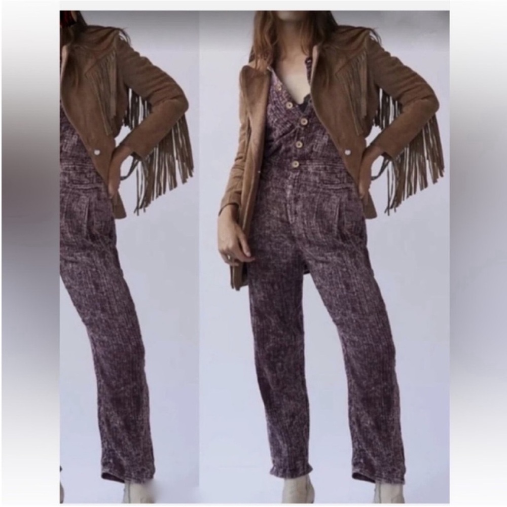Free People Madrid double cloth One piece Jumpsuit